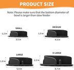 Slow Feeder Dog Bowls Insert, Animire Soft Silicone Slow Eating Dog Food Bowl - Image 4