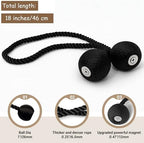 Hion Magnetic Curtain Tiebacks Black 2pcs, Curtain Holdbacks Hooks Holders - Image 2