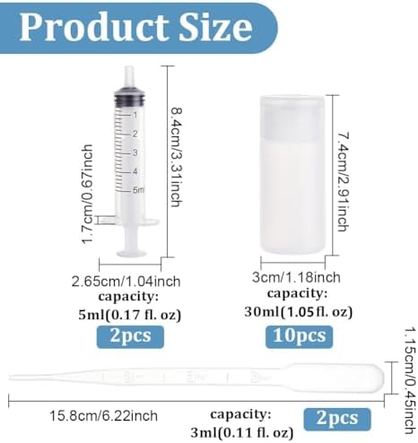 BENECREAT 10 Pack 1oz Travel Bottles Small Travel tubes Plastic Flip Cap Sample - Image 2