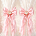 2 Pack Pink Bow Curtain Tiebacks by WLGRANJIA