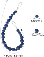 Boho Wood Bead Curtain Tiebacks Curtain Holdbacks - Image 6