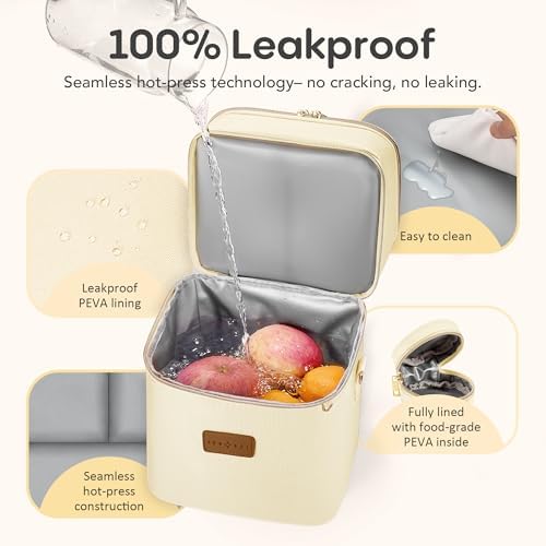 Breastmilk Cooler Bag with Ice Pack & Pacifier Case, Large Double Layer - Image 4