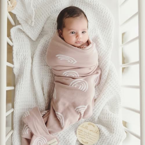 Knit Baby Swaddle Blanket for Girls - Image 4