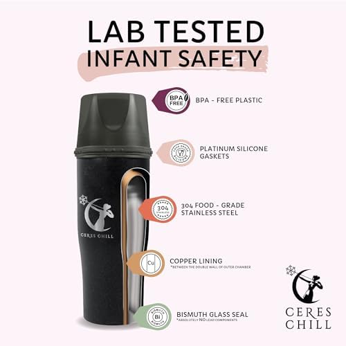 Ceres CHILL Demigoddess Mini Breastmilk Chiller & Warmer – 6–16oz Portable - Image 3