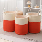 Woven Laundry Hamper Tall Rope Storage Basket - Image 5