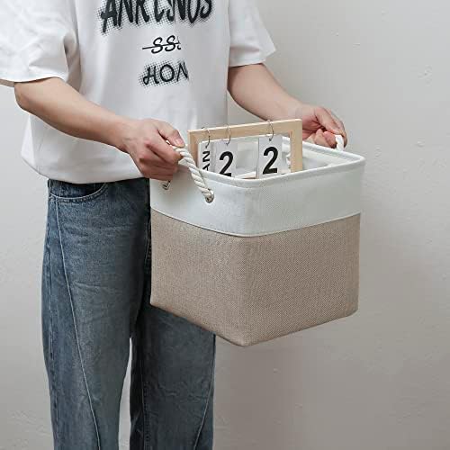 MidmmVick 11 x 11 Inch Cube Storage Bins, 6 Pack Large Collapsible Fabric - Image 6