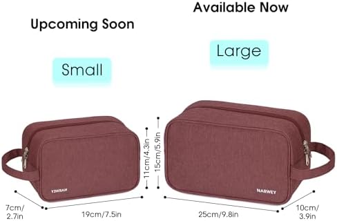 Narwey Travel Toiletry Bag for Women, Dopp Kit Men, Medicine Bag - Image 4