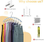 Volnamal Legging Organizer for Closet, Metal Yoga Pants Hanger w/Rubber Coated - Image 3