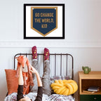 Nursery Playroom Decor Go Change The World Kid Pennant Banner Flags - Image 3