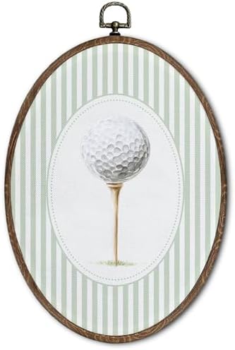 FLAWAFLOMA Vintage Golf Ball Nursery Oval Wall Art Decor, Kids Room Canvas Wall by Unknown