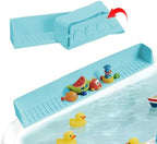 Bathtub Splash Guard for Tub Kids- Silicone Bath Play Shelf by Bawanglo