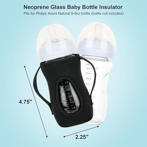 Beautyflier 2PCS Sleeve Covers for 8 oz Philips Avent Glass Natural Baby Bottle - Image 2