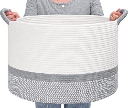 67L Large Blanket Basket, Woven Baskets - Image 7