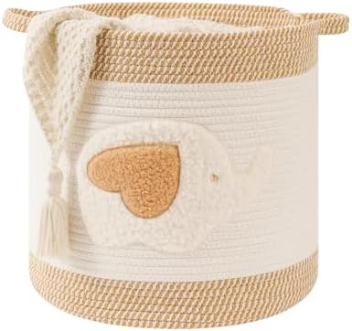 Large Blanket Baskets for Living Room Decor, Toy Storage Baskets 14" x 14" by INough