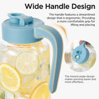 Mason Jar Pitcher, 64 oz, Glass Pitcher - Image 3