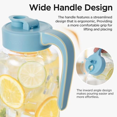 Mason Jar Pitcher, Glass Pitcher - Image 3