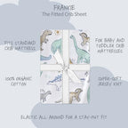 Butterblu Frankie Fitted Crib Sheet 100% Organic Cotton - Image 2