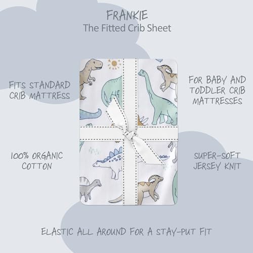 Butterblu Frankie Fitted Crib Sheet 100% Organic Cotton - Image 2