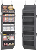 Lifewit 1 Pack Over the Door Organizer 5 Section Hanging Storage, Dark Gray by Lifewit