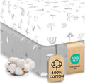 Cotton Crib Sheets 2 Pack – Sweety Fox Mini Fitted Sheets by SweetyFox
