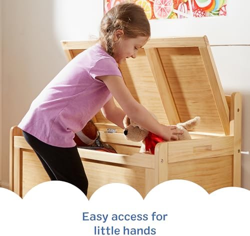 Melissa & Doug Wooden Toy Chest - Image 4