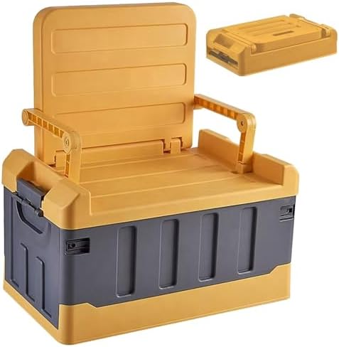 Versatile Foldable Seatable Car Organizer Box Heavy Duty Storage Bins by Unknown
