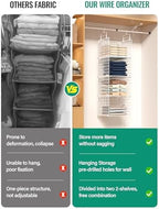 Hanging Closet Organizer, 4 Tier Metal Closet Organizers and Storage - Image 5