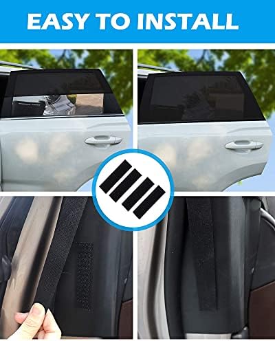 Tevlaphee Car Window Shades, 2 Pack Car Sunshade - Image 6