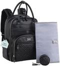 BabbleRoo Leather Diaper Bag Backpack by BabbleRoo