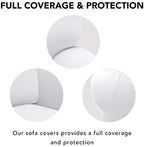 PureFit Stretch Loveseat Covers Fleece Couch Covers - Image 3