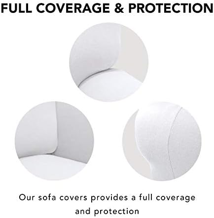 PureFit Stretch Loveseat Covers Fleece Couch Covers - Image 3