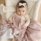 Knit Baby Swaddle Blanket for Girls - Image 2