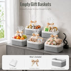 5 Pack Small Woven Storage Baskets - Image 6