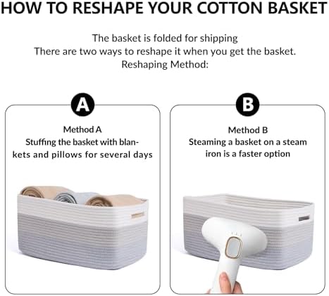 MiniArk Large Storage Baskets for Shelves, Baby Nursery, Toy Baskets Box - Image 7