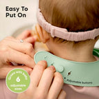 KeaBabies 2-Pack Silicone Bibs for Babies, Toddlers Girl - Image 5
