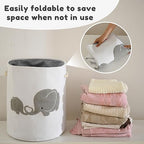Baby Hamper Extra Large Nursery Hamper, 58L Kids Toys Basket Laundry Basket - Image 6