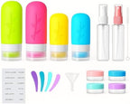 Tocelffe TSA Approved Travel Bottles Set – 18 Piece Leak-Proof Silicone - Image 2