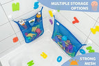 2 x Mesh Bath Toy Organizer + 6 Ultra Strong Hooks – The Perfect Bathtub Toy - Image 3
