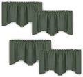 NICETOWN 4 Panels Blackout Valance Rod Pocket Thermal Insulated Window by NICETOWN