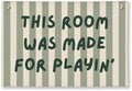 Playroom Decor, Long Live Playtime Wall Art Decor by Unknown