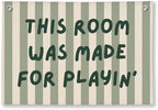Playroom Decor, Long Live Playtime Wall Art Decor by Unknown