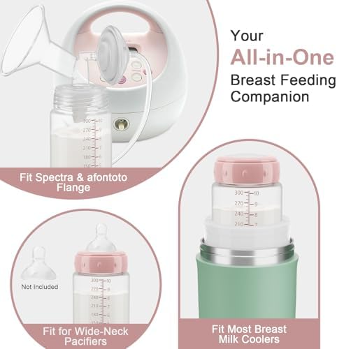 2PCS Breastmilk Storage Bottle, BPA Free Wide-Neck Spectra Bottles - Image 6