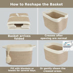 XUANGUO Woven Cotton Rope Storage Basket - Image 7