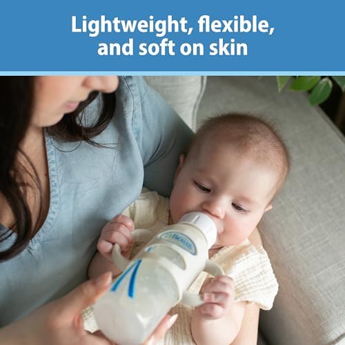 Dr. Brown's Narrow Baby Bottle Handles, 100% Silicone, Easy Grip Removable - Image 6