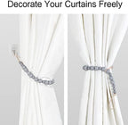 2 Pack Wood Bead Curtain Tieback Boho Curtain Tiebacks Curtain Holdbacks - Image 4