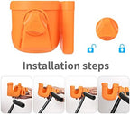 Suranew Cup Holder with Phone for Walker Wheelchair Stroller Orange - Image 3