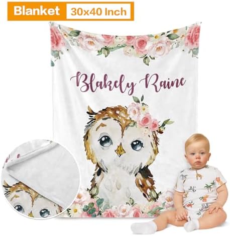 Custom Crib Bedding Set for Girls Boys Gifts Owl Design Color12 - Image 2