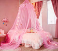 Bed Canopy for Girls with Star Lights, Princess Canopy Bed Curtains Mosquito by Nattey