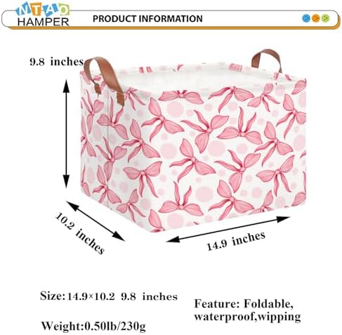 NTAOHAMPER Rectangular Storage Basket Empty, Toys Storage Bin - Image 6