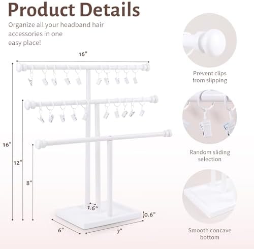 POVETIRE Headband Holder Bow Organizer - Image 3
